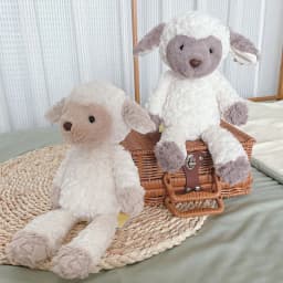 Soft Fluffy Sheep Toys Animal Stuffed & Plush Dolls 35cm Cuddly Lamb for Kids Children Gifts Appease Toys Sleeping Pillow