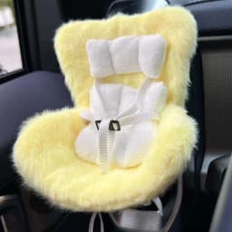 15-17cm doll Seat Labubu Carseat Safety Seat Cute doll Air Outlet Aromatherapy Decoration High-Grade Car Interior Decoration