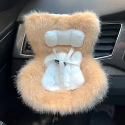 15-17cm doll Seat Labubu Carseat Safety Seat Cute doll Air Outlet Aromatherapy Decoration High-Grade Car Interior Decoration