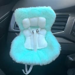 15-17cm doll Seat Labubu Carseat Safety Seat Cute doll Air Outlet Aromatherapy Decoration High-Grade Car Interior Decoration