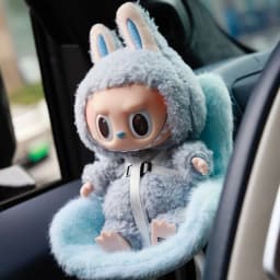15-17cm doll Seat Labubu Carseat Safety Seat Cute doll Air Outlet Aromatherapy Decoration High-Grade Car Interior Decoration