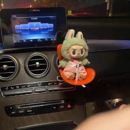 15-17cm doll Seat Labubu Carseat Safety Seat Cute doll Air Outlet Aromatherapy Decoration High-Grade Car Interior Decoration