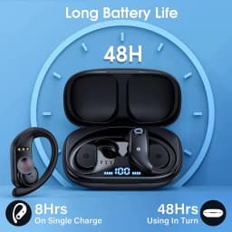 Bluetooth Earphones Wireless Earbuds with Wireless Charging Case Stereo Sound Headphones Built-in Mic In-Ear Headsets Deep Bass