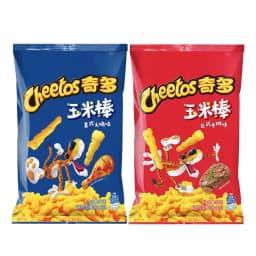 Cheetos Crunchy Corn Snacks 1.77oz(50g)*2 Packs Office Satisfying Snacks and Casual Snacks