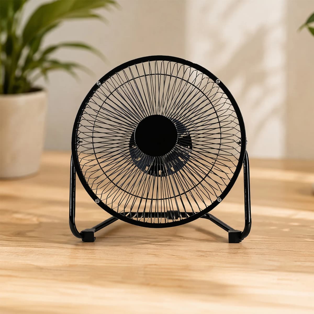 High Velocity Floor Fan Wall Mountable Electric Desktop Fan 3 Speed Settings USB Floor Fan Adjustable Tilt for Home and Office
