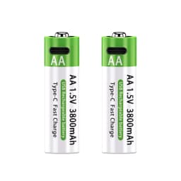 AA/AAA Rechargeable Battery 3000mAh/3800mAh Lithium Battery 1.5V Constant Voltage Fast Charging Type-C For Remote Mouse Toy Ect