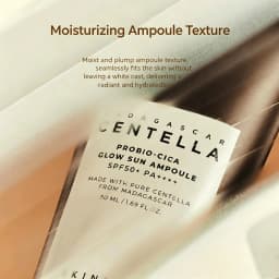 SKIN1004 Korean Madagascar Centella Probio Cica Glow Sun Ampoule SPF50 PA++++ 50ml Barrier Repair Ceramide Skincare Makeup Gifts