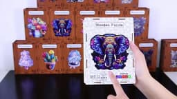 Wooden Irregularly Shaped Animal Jigsaw Puzzles Adult Toys 3D Lions Dinosaurs Eagles Creative Crafts Jigsaw Games Holiday Gifts