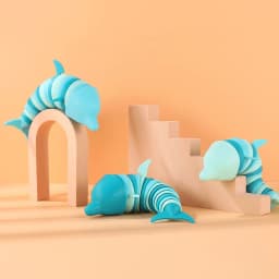 3D Articulated Shark Stress Reliever Hand Toy,Sensory Fidget Toy For Adults And Kids,Pressure Relief And Anti-Anxiety Desk Toy