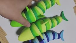 3D Articulated Shark Stress Reliever Hand Toy,Sensory Fidget Toy For Adults And Kids,Pressure Relief And Anti-Anxiety Desk Toy