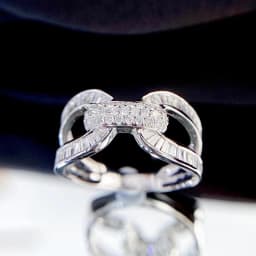 Huitan Creative Design Wedding Rings for Women Modern Fashion New Finger Accessories Engagement Party Temperament Female Jewelry