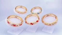 6 Colors Enamel Bracelet For Women Hollow Bangle On Hand India Cloisonne African Jewelry Women's Hand Bracelets Bohemian Gifts