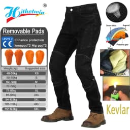 Kevlar Motorcycle Jeans Men Summer Riding Pants Blue Dirt Bike Trousers Abrasion Resistant Mesh Ventilation Durable