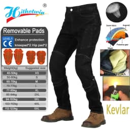Kevlar Motorcycle Jeans Men Summer Riding Pants Blue Dirt Bike Trousers Abrasion Resistant Mesh Ventilation Durable