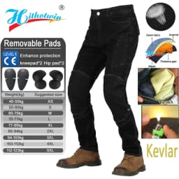 Kevlar Motorcycle Jeans Men Summer Riding Pants Blue Dirt Bike Trousers Abrasion Resistant Mesh Ventilation Durable
