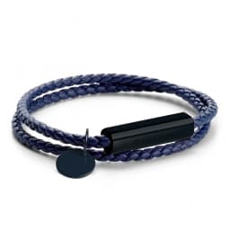 Personalized Anniversary Gift Stainless Steel Engraved Genuine Leather Bracelet lovers Gift Bracelet