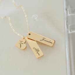 Custom Engraved Necklace Personalized Best Friend Gifts for Women Mama With Kids Names for Mom Mothers Handmade Jewelry