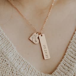 Custom Engraved Necklace Personalized Best Friend Gifts for Women Mama With Kids Names for Mom Mothers Handmade Jewelry