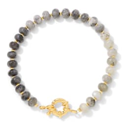 Natural Stone Rondelle Beads Bracelet Lapis Lazuli Labradorite Quartzs Bracelets For Men Women Handmade Bangles Jewelry Gift