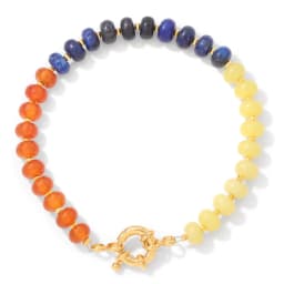 Natural Stone Rondelle Beads Bracelet Lapis Lazuli Labradorite Quartzs Bracelets For Men Women Handmade Bangles Jewelry Gift