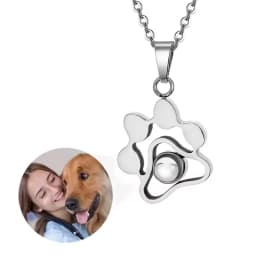 Custom Picture Heart Necklace Personalized Projection Necklace Memorial Valentine's Day Birthday Gifts for Wife Girlfriend