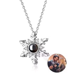 Custom Picture Heart Necklace Personalized Projection Necklace Memorial Valentine's Day Birthday Gifts for Wife Girlfriend