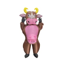 Adult Colorful Rooster ET Alien Inflatable Costumes Funny Fancy Animal Outfits Halloween Carnival Performance Wear for Man Woman