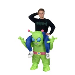 Adult Colorful Rooster ET Alien Inflatable Costumes Funny Fancy Animal Outfits Halloween Carnival Performance Wear for Man Woman