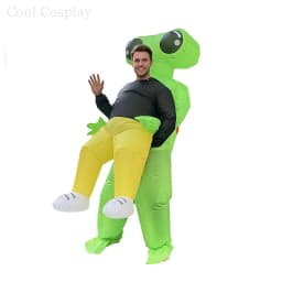 Adult Colorful Rooster ET Alien Inflatable Costumes Funny Fancy Animal Outfits Halloween Carnival Performance Wear for Man Woman