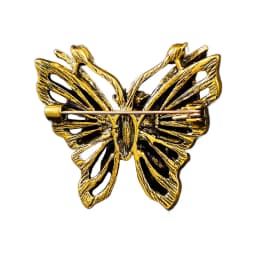 Wuli&baby Vintage Butterfly Brooches For Women Unisex Gothic Elegant Insects Party Office Brooch Pin Gifts