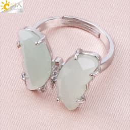 Rock Crystal Necklace Butterfly Necklaces Natural Stone Amethysts Clear Quartz Tiger Eye Pendants Stainless Steel Chain H158