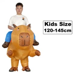 New Arrival Cartoon Animal Inflatable Costumes 2026 Capybara Inflatable Outfits Cute Animal Blow Up Clothing Party Beach Props