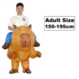 New Arrival Cartoon Animal Inflatable Costumes 2026 Capybara Inflatable Outfits Cute Animal Blow Up Clothing Party Beach Props