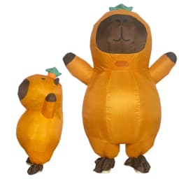 New Arrival Cartoon Animal Inflatable Costumes 2026 Capybara Inflatable Outfits Cute Animal Blow Up Clothing Party Beach Props