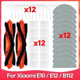 Fit For ( Xiaomi Robot Vacuum S20, E10, E12, E10C, B112, C103, Mijia 3C Plus, 3C Pro ) Main Side Brush Filter Mop Accessory Part