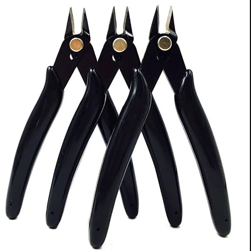 Electrical Wire Cable Cutters Cutting Side Snips Flush Pliers Nipper Anti-slip Rubber Mini Diagonal Pliers Hand Tools