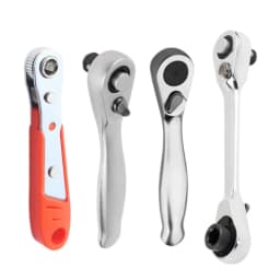 NEW Mini 1/4 Inch Double Ended Quick Socket Ratchet Wrench Rod Screwdriver Bit Tool Contain 1 X Ratchet Handle Wrench