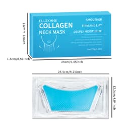 Collagen Neck Mask: Firm, Brighten & Hydrate. Anti-Aging, Tighten, Nourish, Smooth Wrinkles. Deep Moisturize for Youthful Neck S