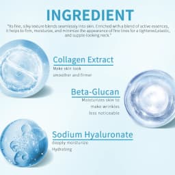 Collagen Neck Mask: Firm, Brighten & Hydrate. Anti-Aging, Tighten, Nourish, Smooth Wrinkles. Deep Moisturize for Youthful Neck S