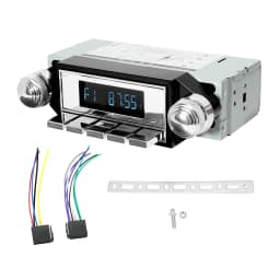 Retro Car Radio for Ford Bronco F-Series Mustang Galaxie Ranchero Multimedia Player FM AM RDS Bluetooth AUX USB 12V MP3 Stereo
