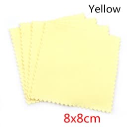 10pcs Polish Polishing Cloth Silver Color Cleaning Polishing Cloth Soft Clean Wipe Wiping Cloth For Silver Gold Jewelry Tools
