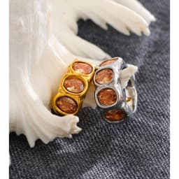 Yhpup Size 678 Stainless Steel Shiny Cubic Zirconia Round Fashion Ring High-Grade Stylish Exquisite Jewelry Accessories
