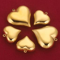 2pcs 45MM Stainless Steel Large Heart Charms PVD Gold Plated Metal Earring Necklace Bracelet Jewelry Making Findings Accessories