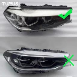 Yellow For BMW 5 Series G30 G31 G38 M5 6GT 2018-2020 LED DRL Headlight Daytime Running Lights 63117214939 63117214940