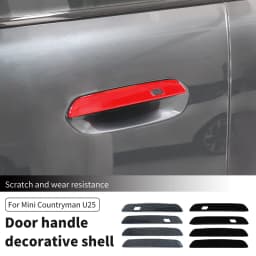 Car Door Handle Sticker Exterior Trim Cover For Mini Countryman U25 2024 2025 ABS Car Exterior Door Handle Bowl Decorative Shell