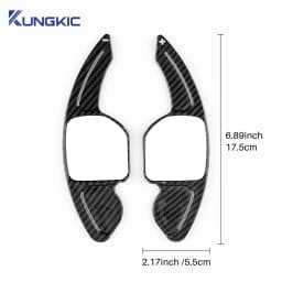 Shift Paddle For SEAT Leon ST 5F FR Cupra Ateca Ibiza 6P Arona Tarraco Carbon Fiber Car Steering Wheel Extension Shifter Sticker