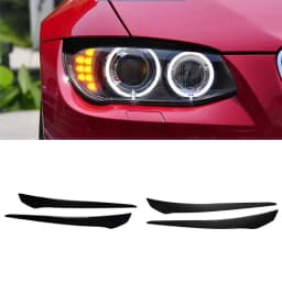 ABS Gloss Black Headlight Eyebrows Eyelid For BMW 3 Series E92 E93 3 Series 2007 2008 2009 2010 2011 2012 2013 2014