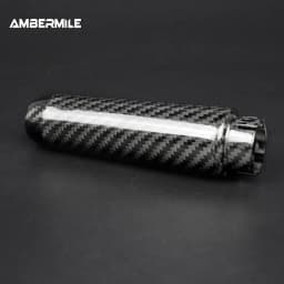 Real Hard Carbon Fiber Interior Car Hand Brake Grip Covers Trim for Mini Cooper F55 Hardtop F57 F56 Hatchback Accessories