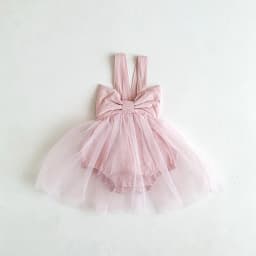 MILANCEL Summer Baby Dresses Toddler Girls One Piece Mesh Skirt Camisole Dress Newborn Clothes 0-2Y