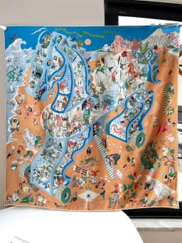 Double-Sided Silk Scarf 90cm 18 Momme Twill Fashionable Versatile Silk Authentic Silk Square Scarf for All Seasons